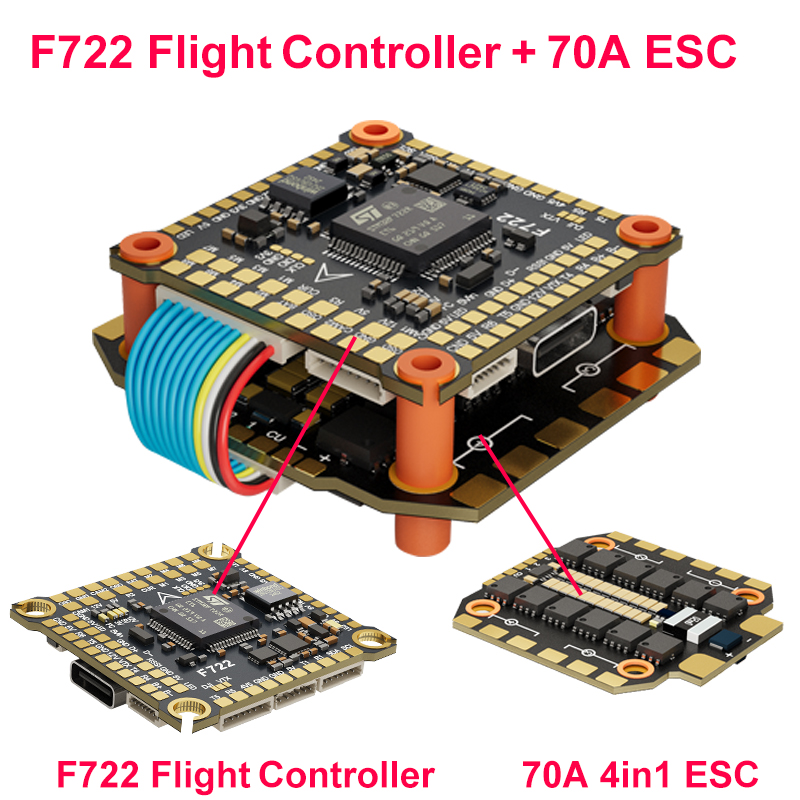 DAKEFPV F722 60A Stack ICM4268 - đánh giá và giá Drone Power Distribution Board
